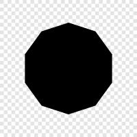 polygon, polygonal, polygonal shape, Decagon icon svg