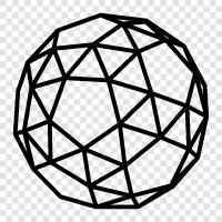 polyhedron, irregular, irregular polyhedrons, Platonic solids icon svg