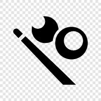 Pool, Table, cues, balls icon svg