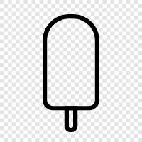 Popsicles, ices, frozen, frozen treats icon svg