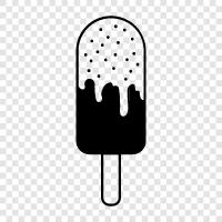 popsicles, dondurulmuş tedavi, yaz muamelesi, tatlı ikon svg