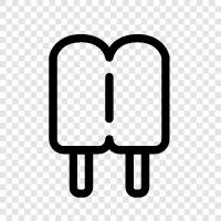 Popsicles, frozen treat, summer, refreshment icon svg