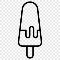 popsicles, dondurulmuş ikramlar, buz pop ikon svg