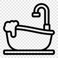 Porzellan, Fliesen, Badezimmer, Dusche symbol