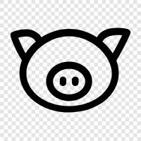 pork, bacon, ham, sausage icon svg