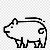 pork, bacon, ham, sausage icon svg