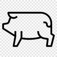 pork, bacon, ham, sausage icon svg