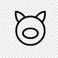 pork, bacon, ham, sausage icon svg