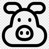 Schweinefleisch, Speck, Schinken, Wurst symbol