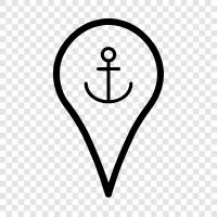 port, port location icon svg