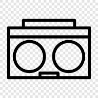 portable audio player, music player, music storage, music streaming icon svg