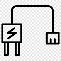 портативный, быстрый, выходной, USB Значок svg