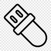 portable hard drive, flash drive, storage drive, memory stick icon svg