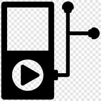 taşınabilir müzik çalar, MP3 çalar, iPod, iPhone ikon svg