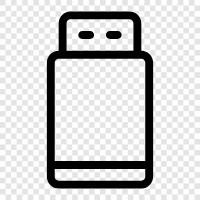 portable storage, USB Drive, external hard drive, backup icon svg