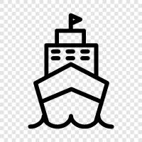 Ports, Harbour, Maritime, Shipping icon svg