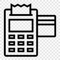 POS, cash register, register, transactions icon svg