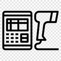 POS, merchant, sales, transactions icon svg