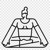 poses, asana, meditation, mindfulness icon svg