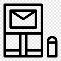 postal service, mail, send, delivery icon svg