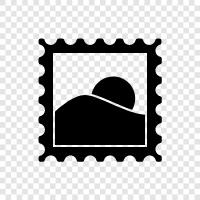 postal, stamping, stamping machine, adhesive icon svg