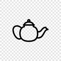 Topf, Teekanne, Tassen, Untertassen symbol