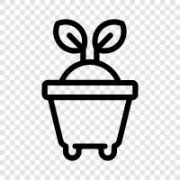 pot, planter, gardening, grow icon svg