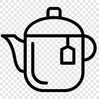 pot, teapot, tea, cups icon svg