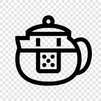 pot, tea, cups, pottery icon svg