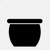 pot, planter, gardening, container icon svg