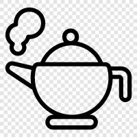 pot, teapot, cups, brewing icon svg