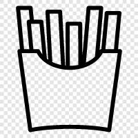 Kartoffeln Fries, Kartoffel Chips, Französisch Fries Rezept, Französisch Fries symbol