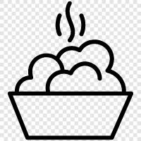 Potatoes, Mashed, Roasted, Whole icon svg