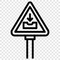 potholes, bumps, uneven road, rough road icon svg