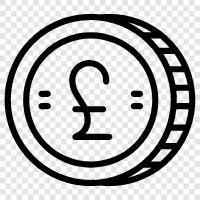 pound, sterling, para, ekonomi ikon svg