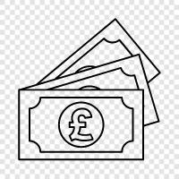 pound, sterling, currency, British icon svg