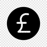 pound sterling, pound sterling banknotes, pound sterling coins, pound sterling exchange icon svg