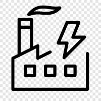 power, energy, production, factories icon svg