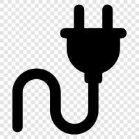 Strom, Adapter, USB, Kabel symbol