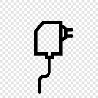 power, outlet, portable, chargers icon svg