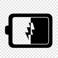 power, recharge, cell, portable icon svg