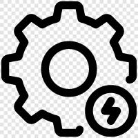 power management, power consumption, power saving, power saver icon svg