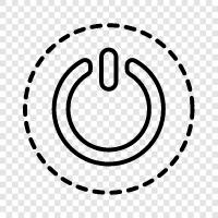 PowerOff, PowerOn, PowerSwitch, PowerIndikator symbol