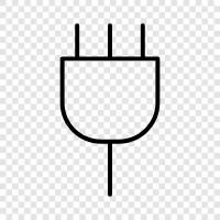 Steckdose, Stecker, Adapter, Transformator symbol