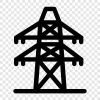 power station, energy, electricity, generator icon svg