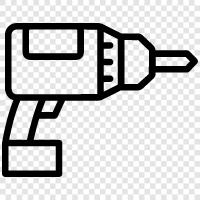 Elektrowerkzeuge, Bohrer, Bit, Bohrer für Holz symbol