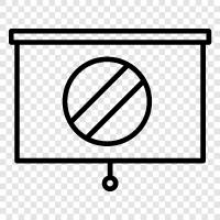 powerpoint presentation, presentation graphics, presentation tips, presentation banned icon svg