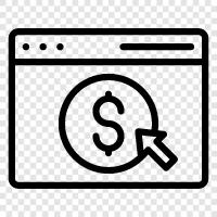 PPC, Google AdWords, online advertising, Pay Per Click icon svg