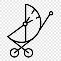 pram, baby carriage, buggy, baby stroller icon svg