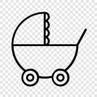 prams, pushchairs, carriage, stroller icon svg